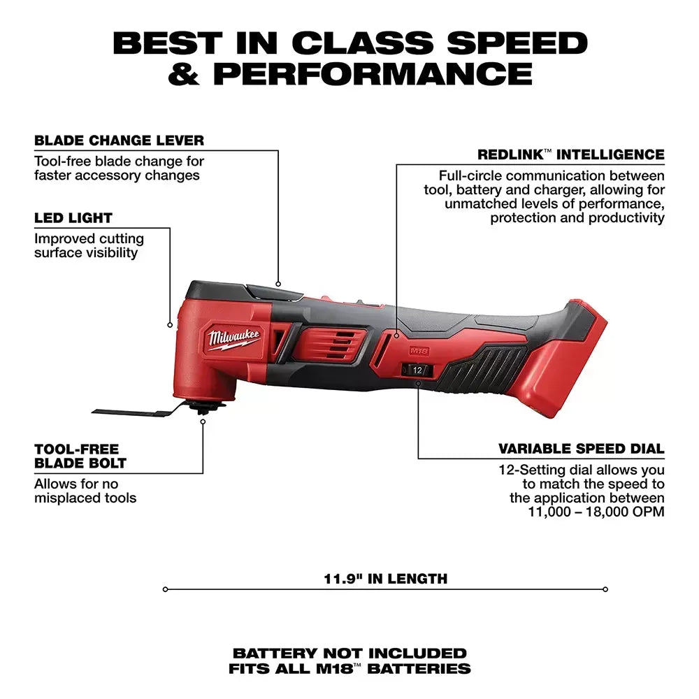 Milwaukee Pre-Sale 2696-26A M18 18V 6 Tool Cordless Combo Kit w/ Impact and Multi-Tool