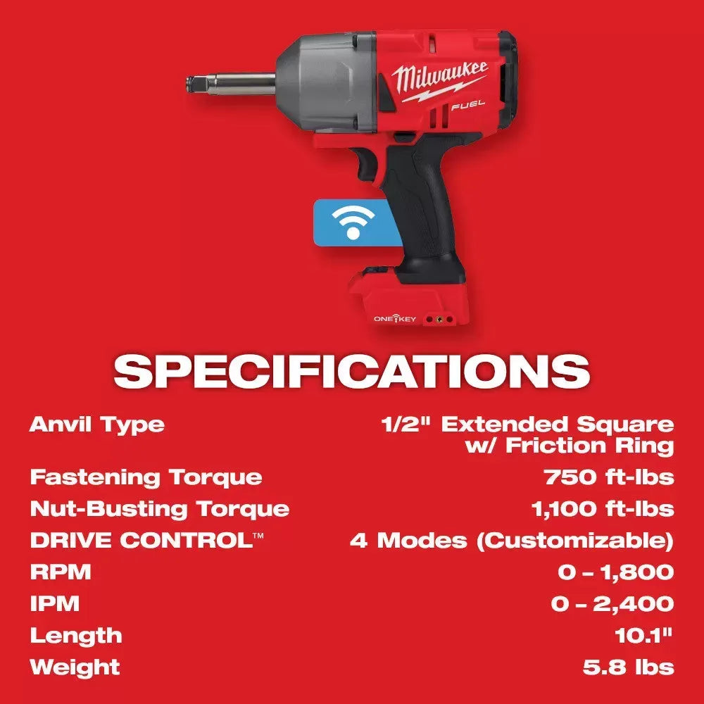 Milwaukee Pre-Sale 2769-22R M18 FUEL 18V 1/2" ONE-KEY Controlled Torque Impact Wrench Kit