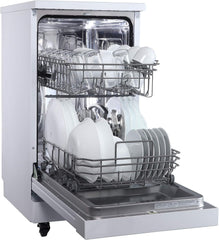18 Inch Portable Dishwasher - 8 Place Settings Countertop/Compact Dish Washer White