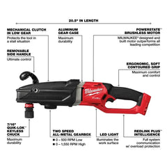Milwaukee Pre-Sale 2811-20 M18 FUEL 18V Super Hawg Right Angle Drill Quik-Lok - Bare Tool