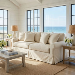 Bar Harbor Slipcovered Rolled Arm Sofa