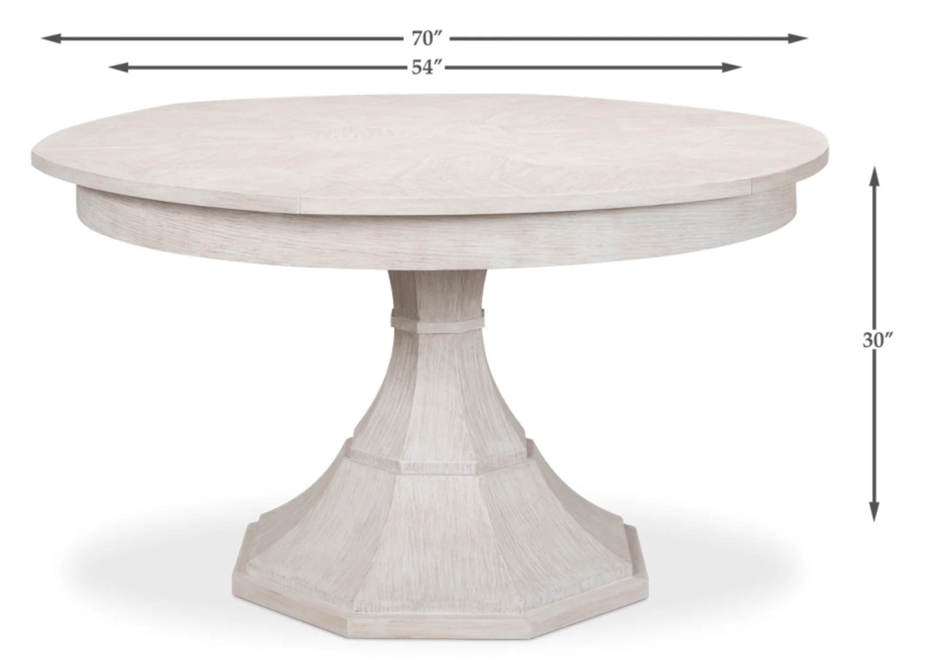 Palm Beach Island Round Extension Dining Table