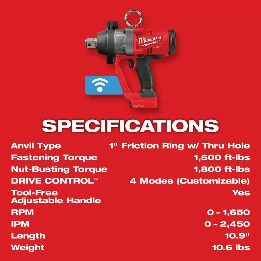 Milwaukee Pre-Sale 2867-20 M18 FUEL 18V 1 Inch High Torque Impact Wrench - Bare Tool