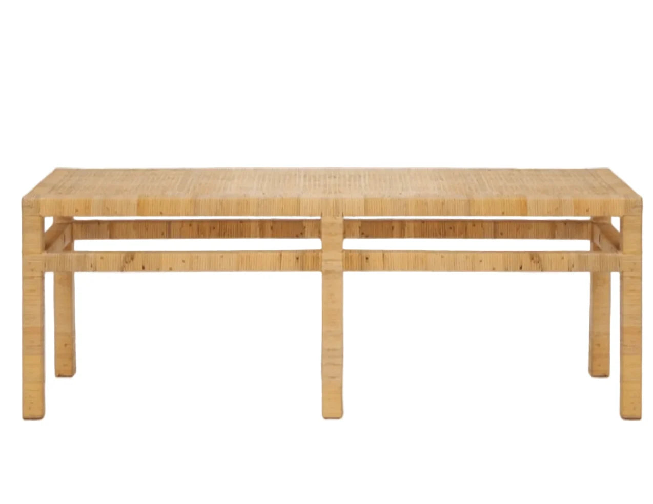 Islamorada Natural Rattan Bench