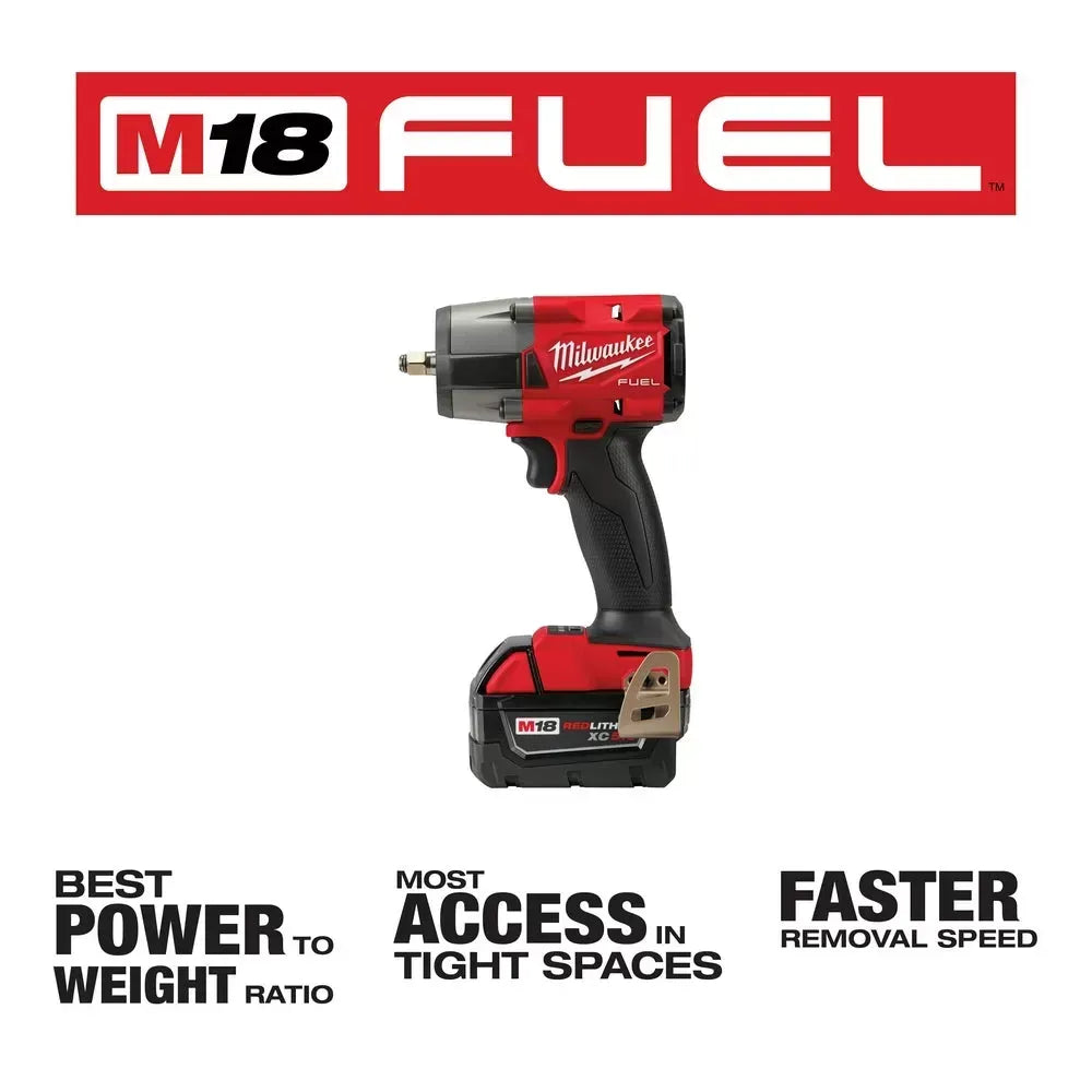 Milwaukee Pre-Sale 2960-22R M18 FUEL 18V 3/8" Mid-Torque Impact Wrench w/ Ring Kit