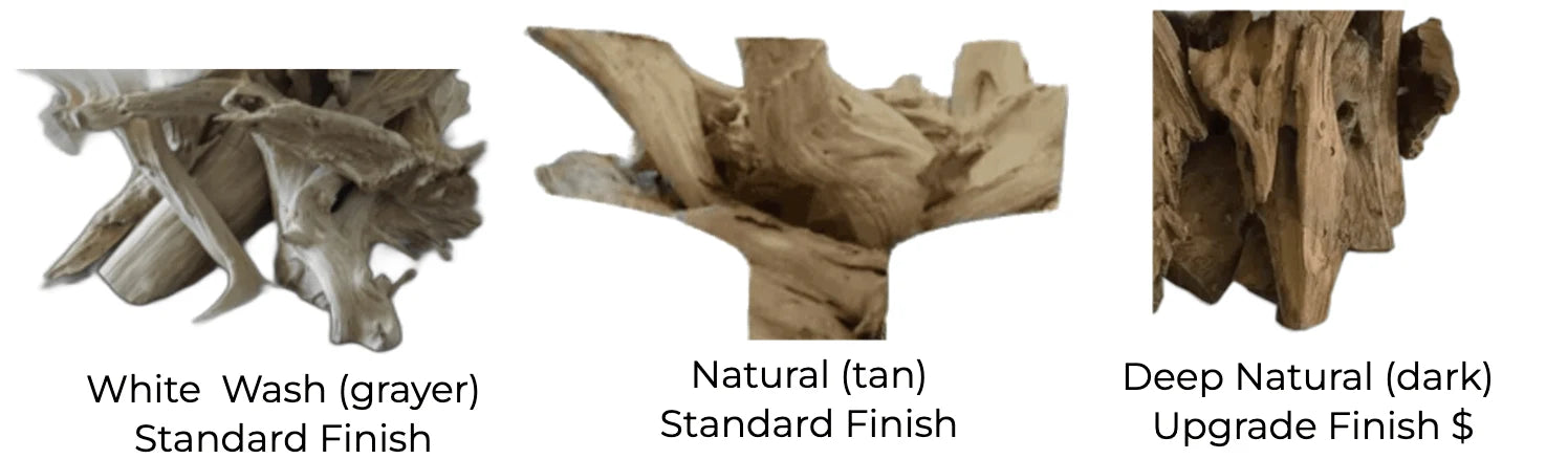 Custom Driftwood Rectangular Coffee Table Base