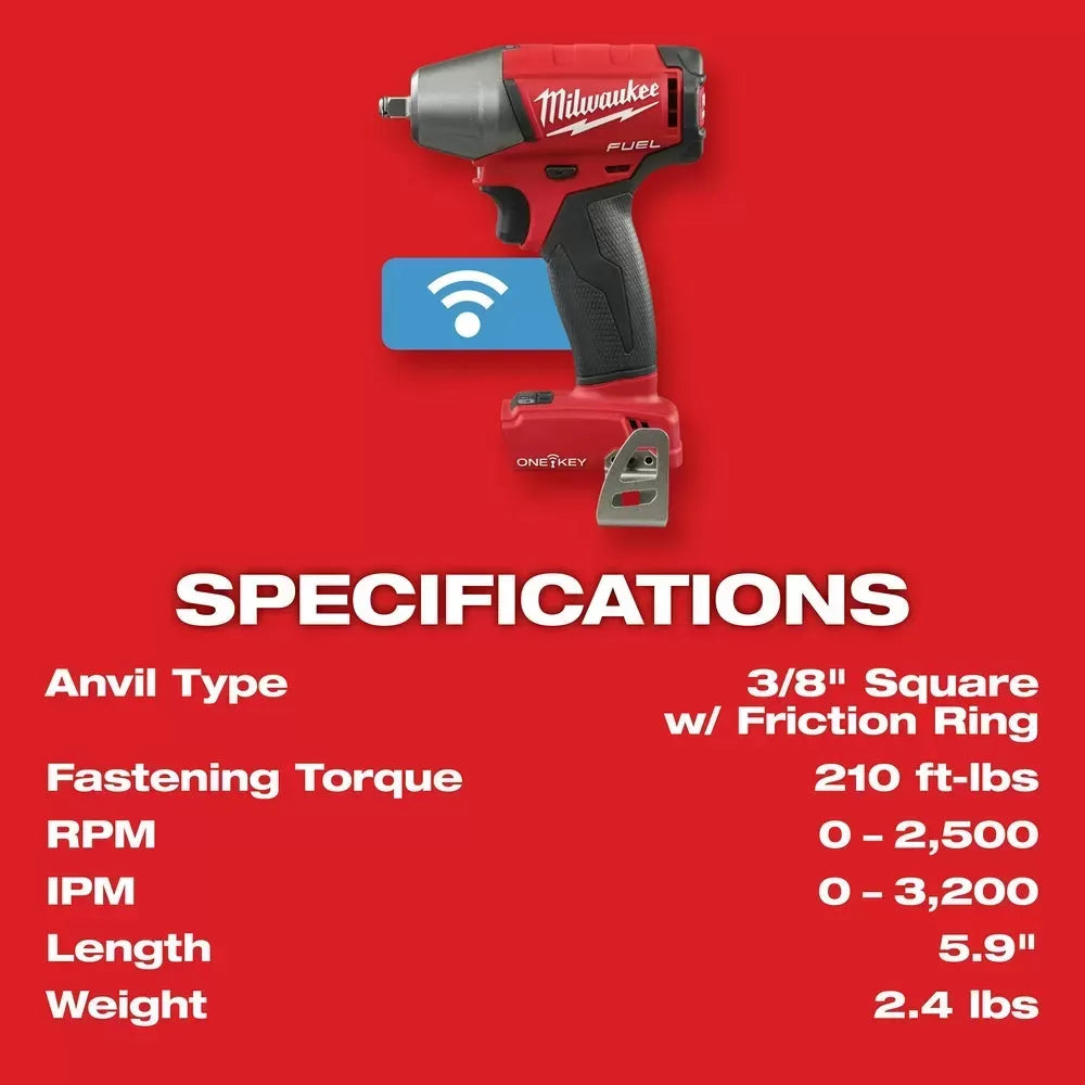 Milwaukee Pre-Sale 2758-20 M18 FUEL 18V 3/8" Compact Impact Wrench Kit - Bare Tool