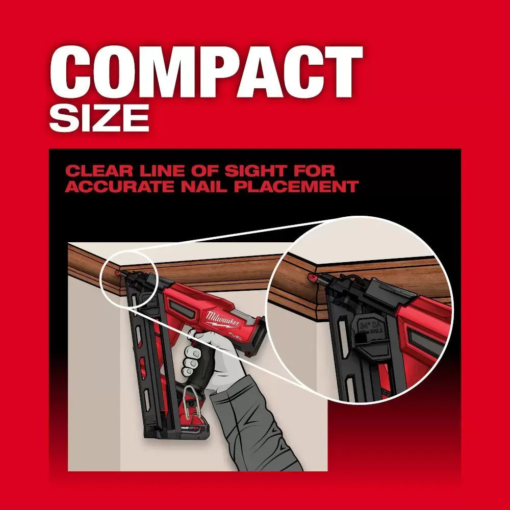 Milwaukee 2839-21CT M18 FUEL 18V 15 Guage Cordless Finish Nailer Kit