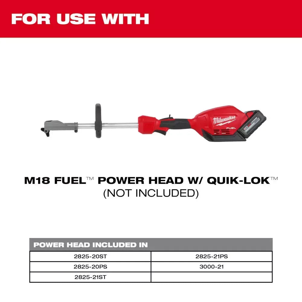 Milwaukee 49-16-2720 M18 FUEL 18V 10-Inch QUIK-LOK Pole Saw Attachment