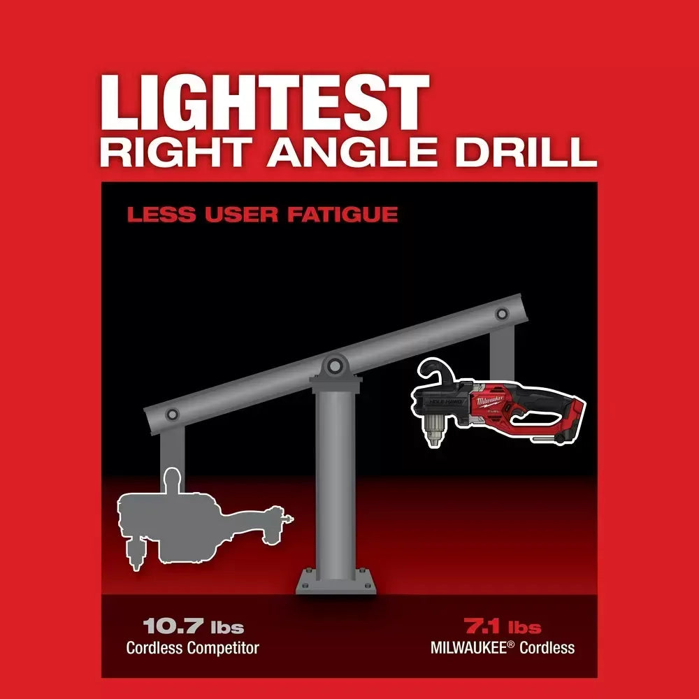Milwaukee Pre-Sale 2807-20 M18 FUEL 18V 12" HOLE HAWG Right Angle Drill -Bare Tool