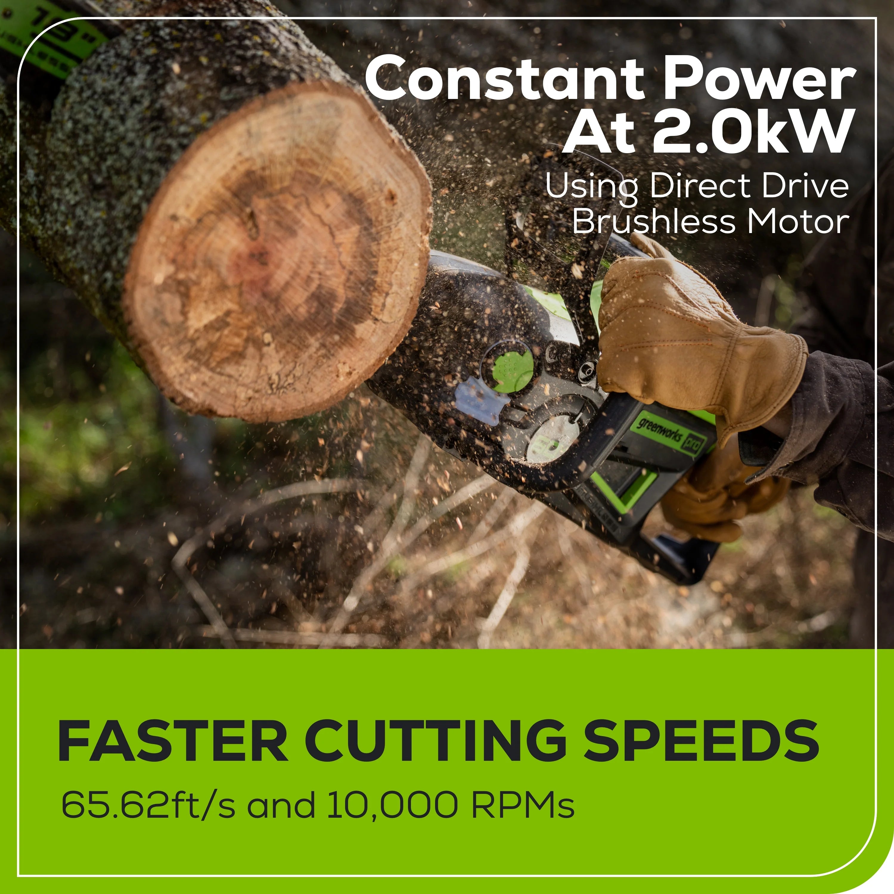 60V Cordless Chainsaw 18-Inch with 4.0Ah Battery and Charger