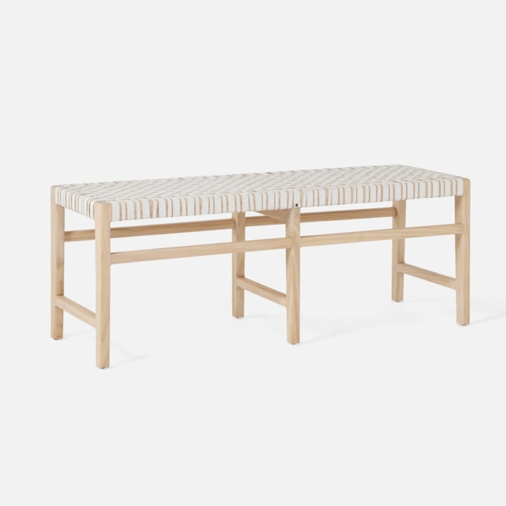 Bruny Island Full Grain Leather Bench