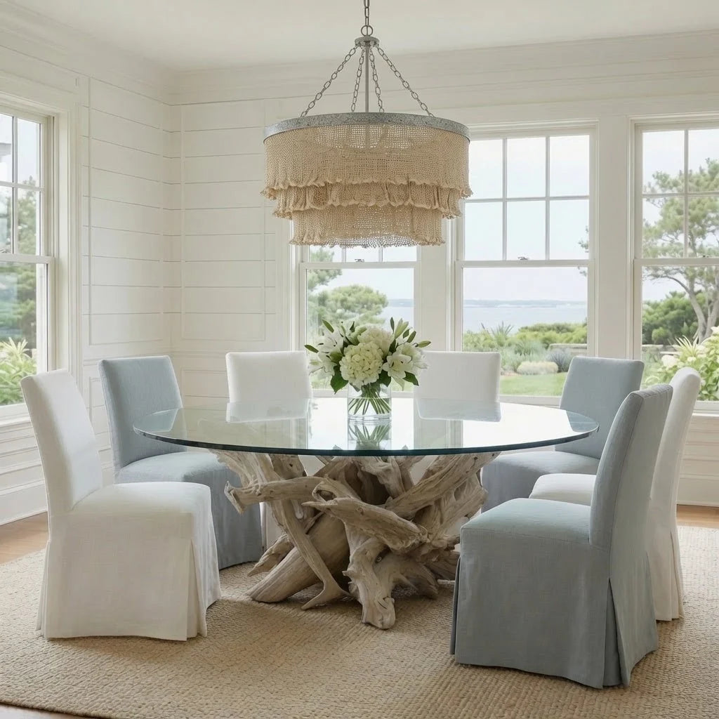 Custom Driftwood Oval Coffee Table Base