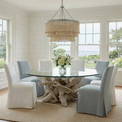 Custom Driftwood Oval Coffee Table Base