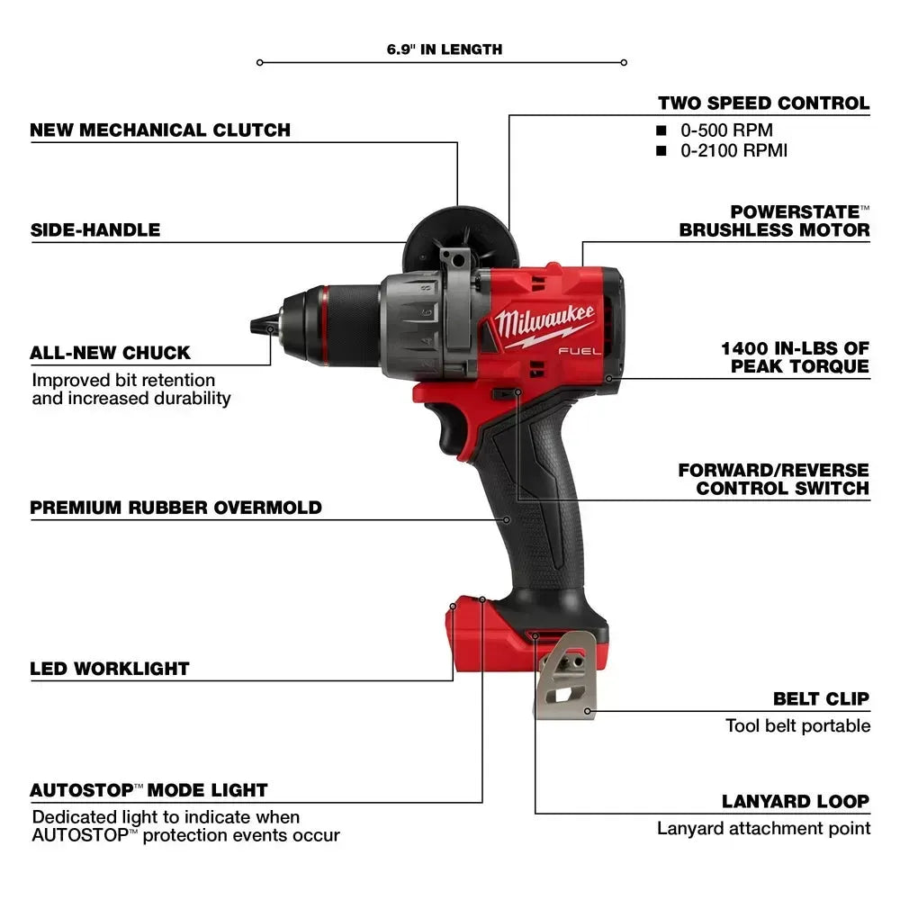 Milwaukee Pre-Sale Pre-Sale 2903-20 M18 FUEL 18V 1/2" Cordless Li-Ion Drill/Driver - Bare Tool