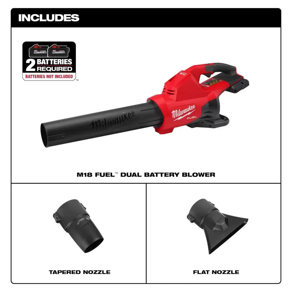 Milwaukee Pre-Sale 2824-20 M18 FUEL 18V 600 CFM Cordless Brushless Dual Battery Blower