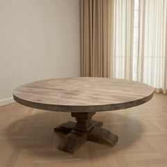 French Provincial Cottage Round Dining Table