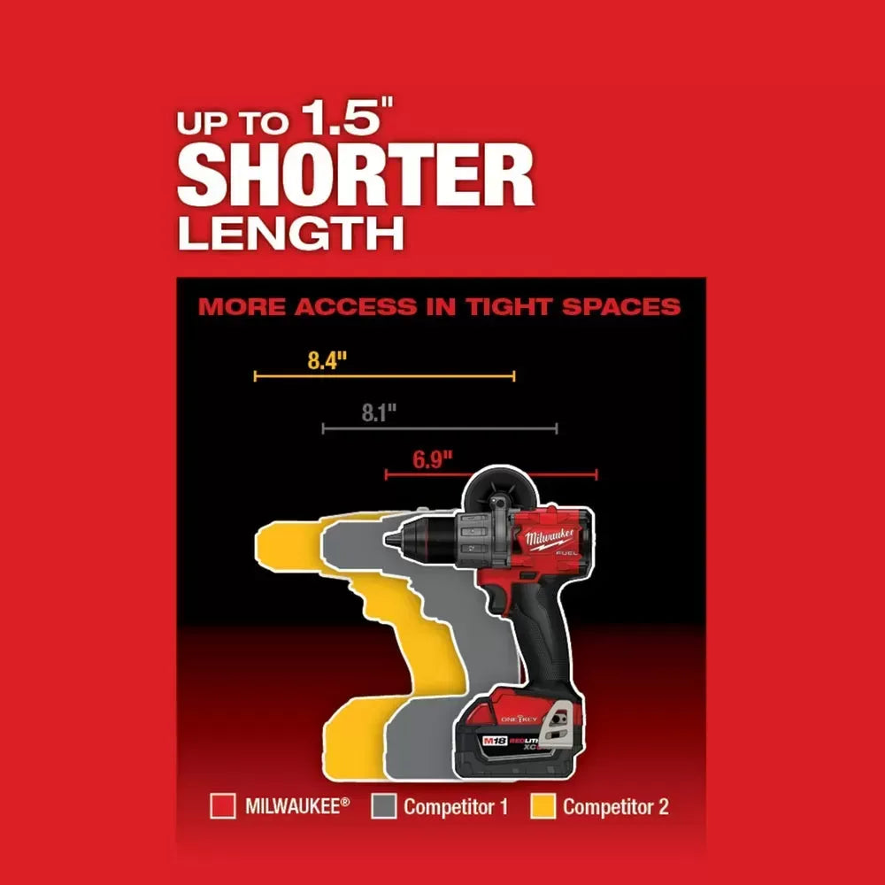 Milwaukee Pre-Sale 2806-80 M18 FUEL 18V 1/2" Cordless Hammer Drill - Bare Tool - Recon