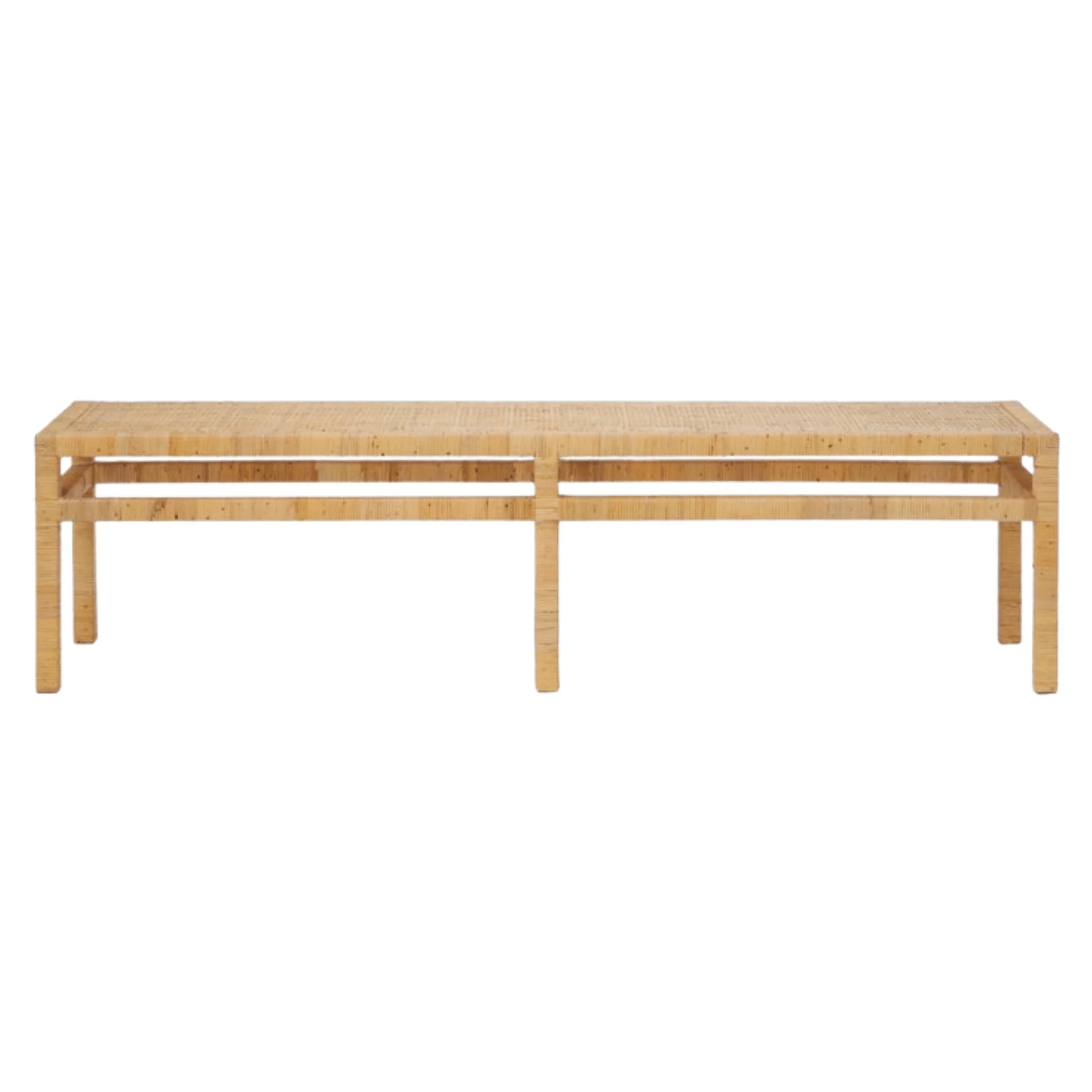 Islamorada Natural Rattan Bench