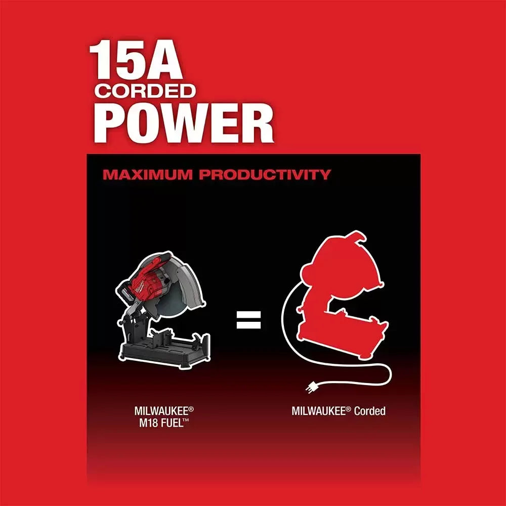 Milwaukee 2990-20 M18 FUEL 14" Li-Ion Brushless Abrasive Chop Saw - Bare Tool