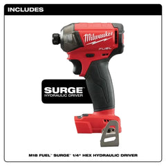 Milwaukee Pre-Sale 2760-20 M18 FUEL 18V 1/4-Inch Surge Hex Hydraulic Driver-Bare Tool