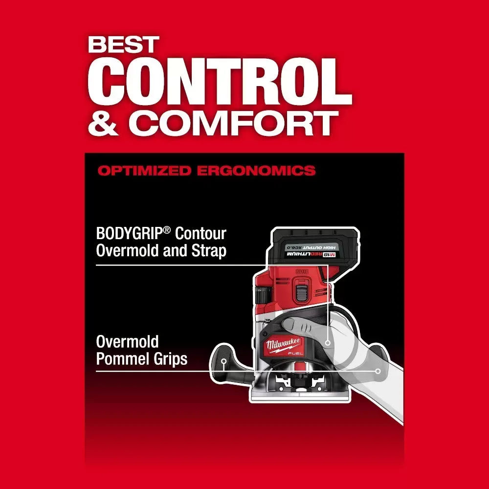 Milwaukee 2838-21 M18 FUEL 18V 1/2" Cordless Lithium-Ion Router Kit, BLACK FRIDAY PRE-SALE ONLY $35.99 AND 2 ADDITIONAL 5.0AH BATTERIES FOR THE FIRST 100 CUSTOMERS