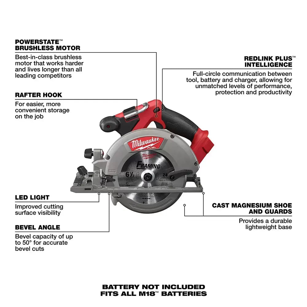 🔥Milwaukee 3697-27 M18 FUEL 18V 7 Tool Cordless Lithium-Ion Combo Kit