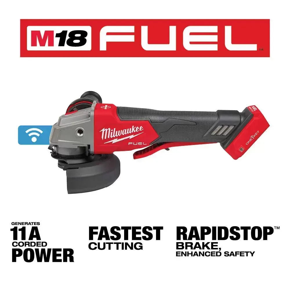 Milwaukee Pre-Sale 2882-20 M18 FUEL 4-1/2" / 5" Paddle Switch Braking Grinder - Bare Tool