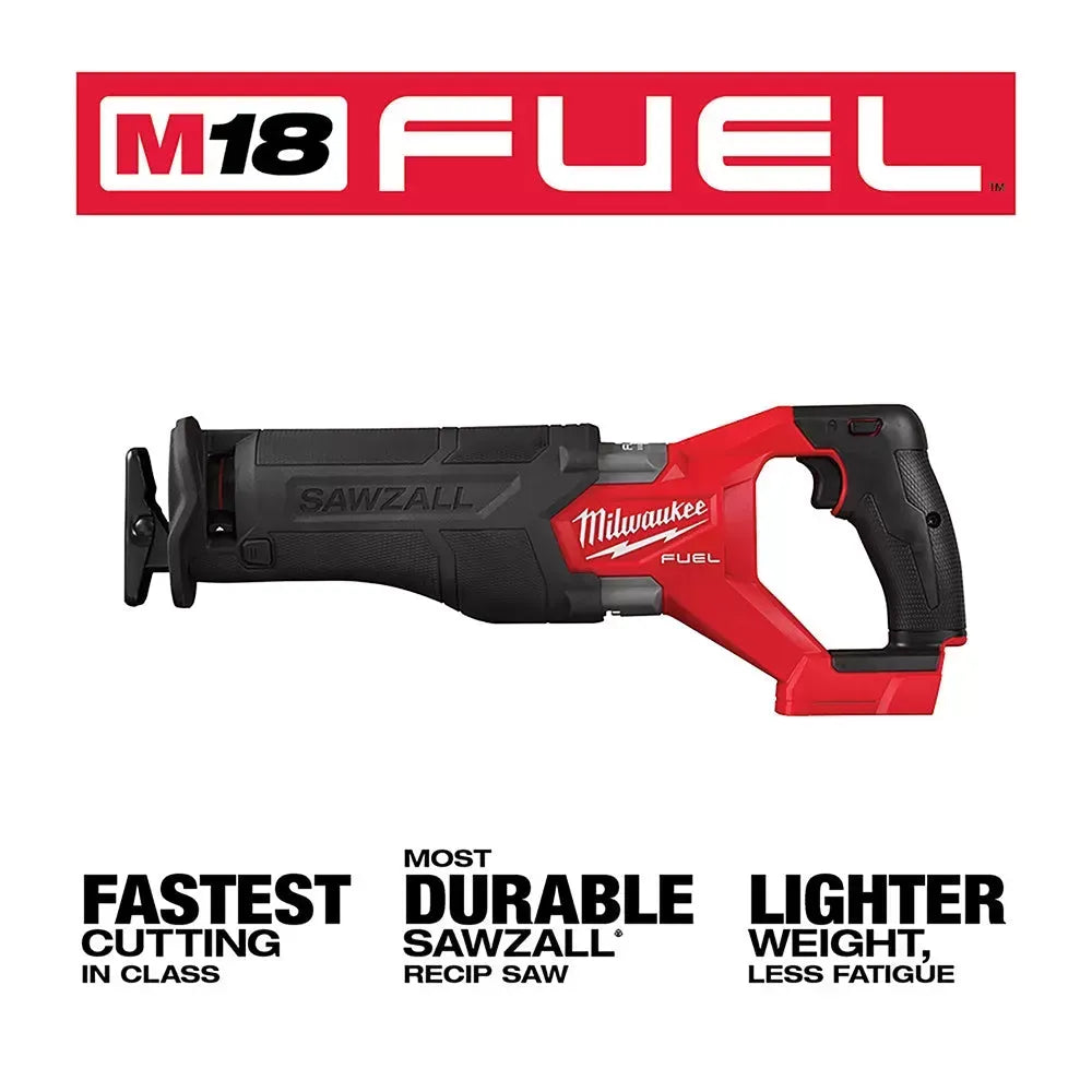 Milwaukee 2732-20 M18 FUEL 18V 7-1/4" Circular Saw w/ SAWZALL Reciprocating Saw