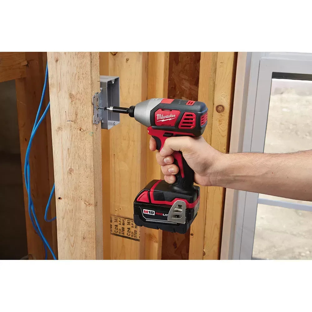 Milwaukee 2656-21PB M18 18V 1/4" Impact Kit w/ M18 FUEL HACKZALL and 2AH Battery