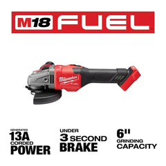 Milwaukee Pre-Sale 2981-20 M18 FUEL 18V 4-1/2 - 6 Inch Slide Switch Grinder, Bare Tool