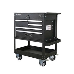 5 Drawer Rolling Tool Cabinet - Mobile Steel Tool Storage Chest with Locking System