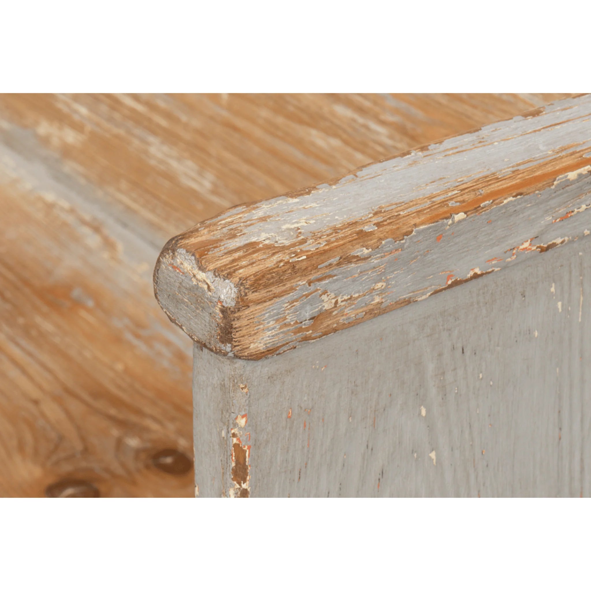 Grey Wash Reclaimed Pine Bench