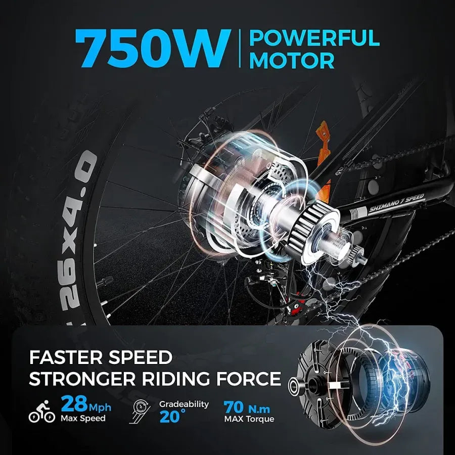 🔥Clearance Sale🔥✨Outdoor electric bike with 48V / 15Ah lithium battery✨