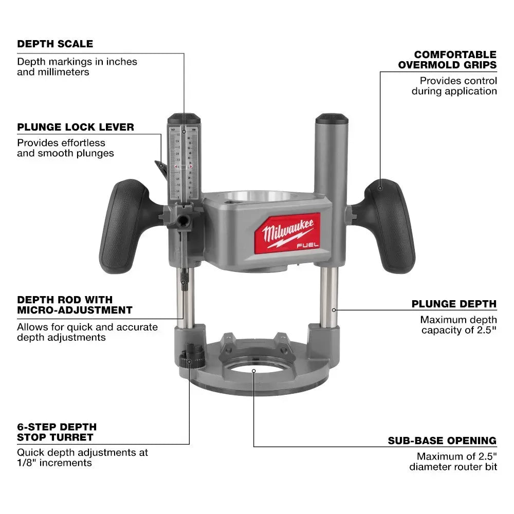Milwaukee 2838-21 M18 FUEL 18V 1/2" Cordless Lithium-Ion Router Kit, BLACK FRIDAY PRE-SALE ONLY $35.99 AND 2 ADDITIONAL 5.0AH BATTERIES FOR THE FIRST 100 CUSTOMERS