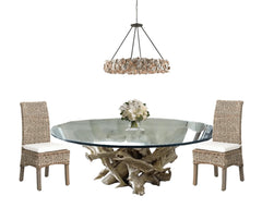 Custom Driftwood Oval Coffee Table Base