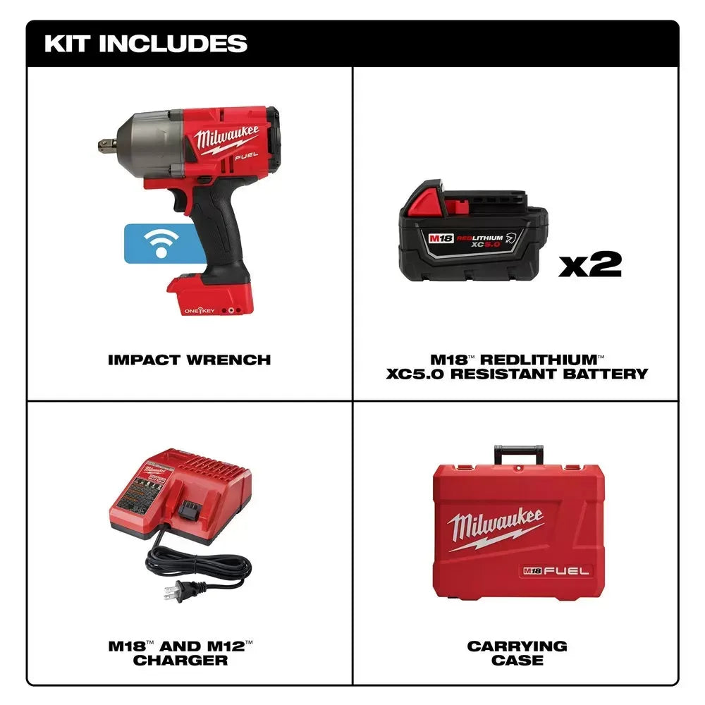 Milwaukee Pre-Sale 2862-22R M18 FUEL 18V 1/2" High Torque Impact Wrench Pin Detent Kit