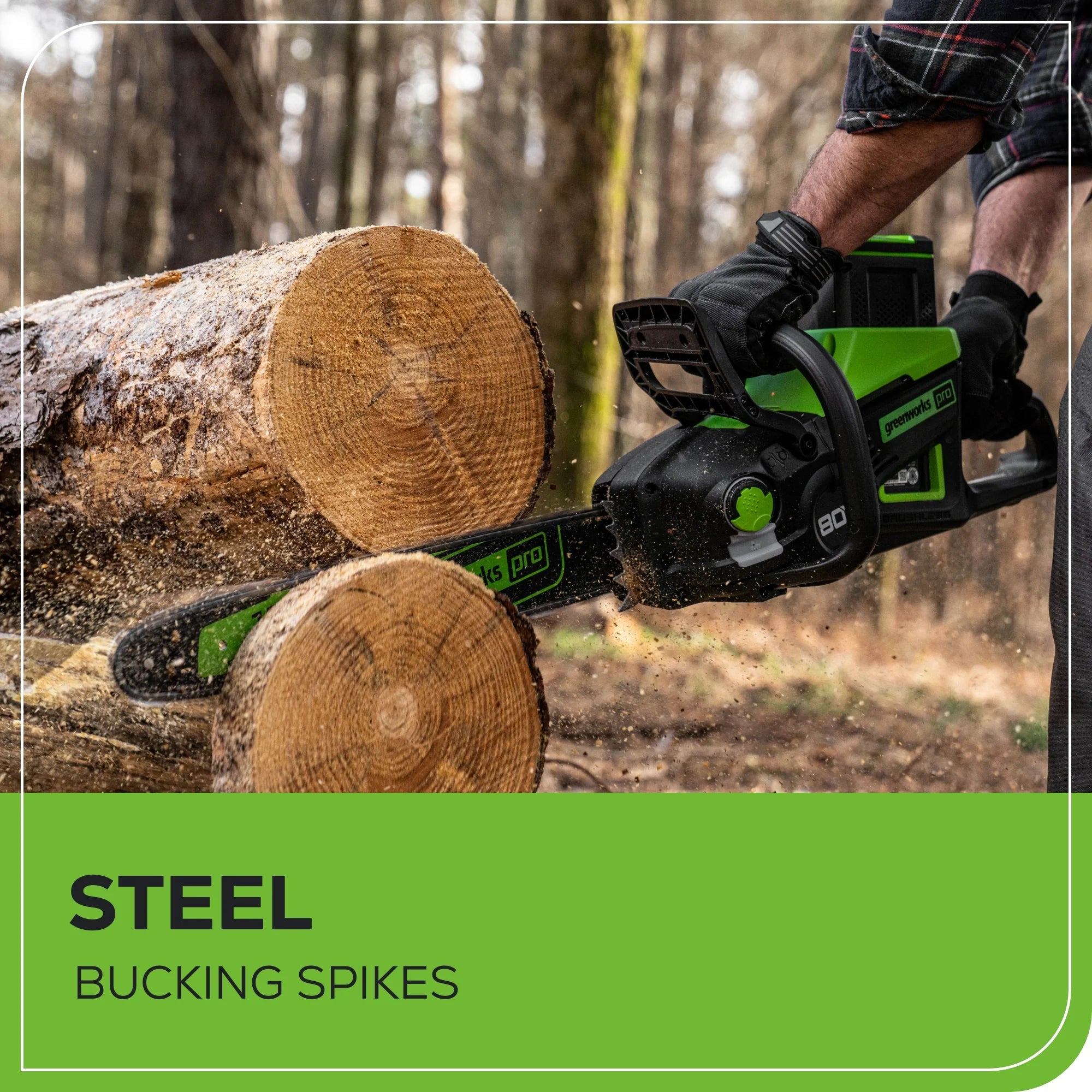 80V Cordless Electric Chainsaw 18-Inch