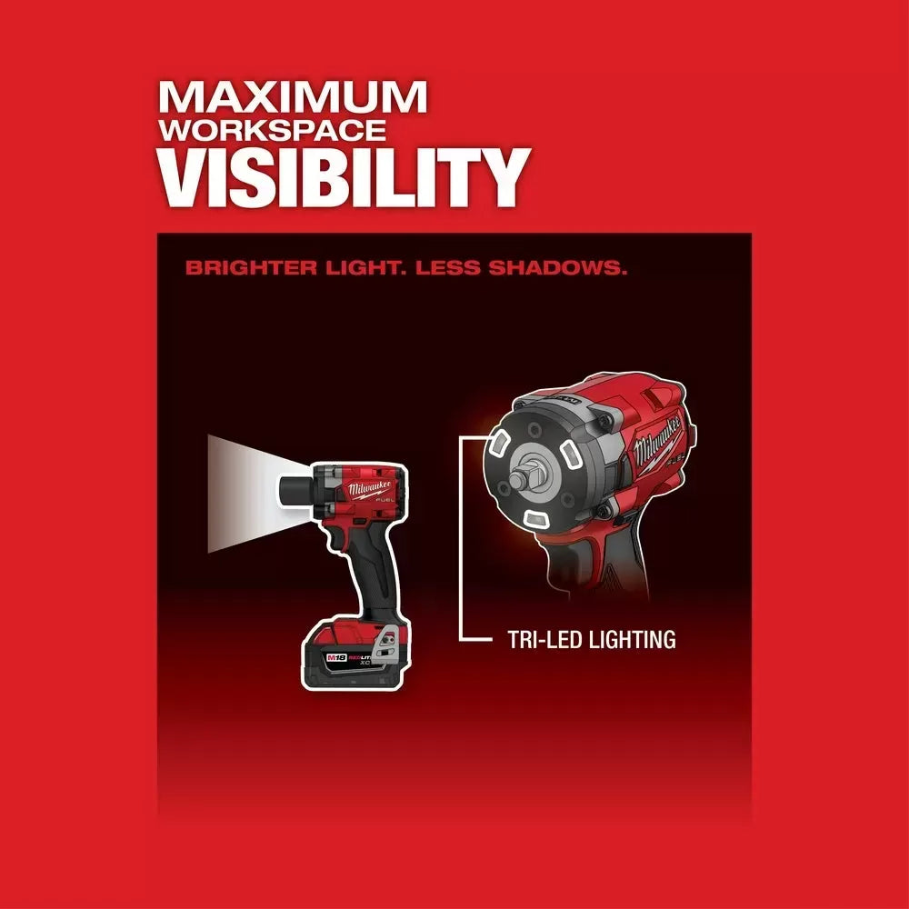 Milwaukee Pre-Sale 2854-22R M18 FUEL 18V 3/8" Compact Impact Wrench w/ Friction Ring Kit