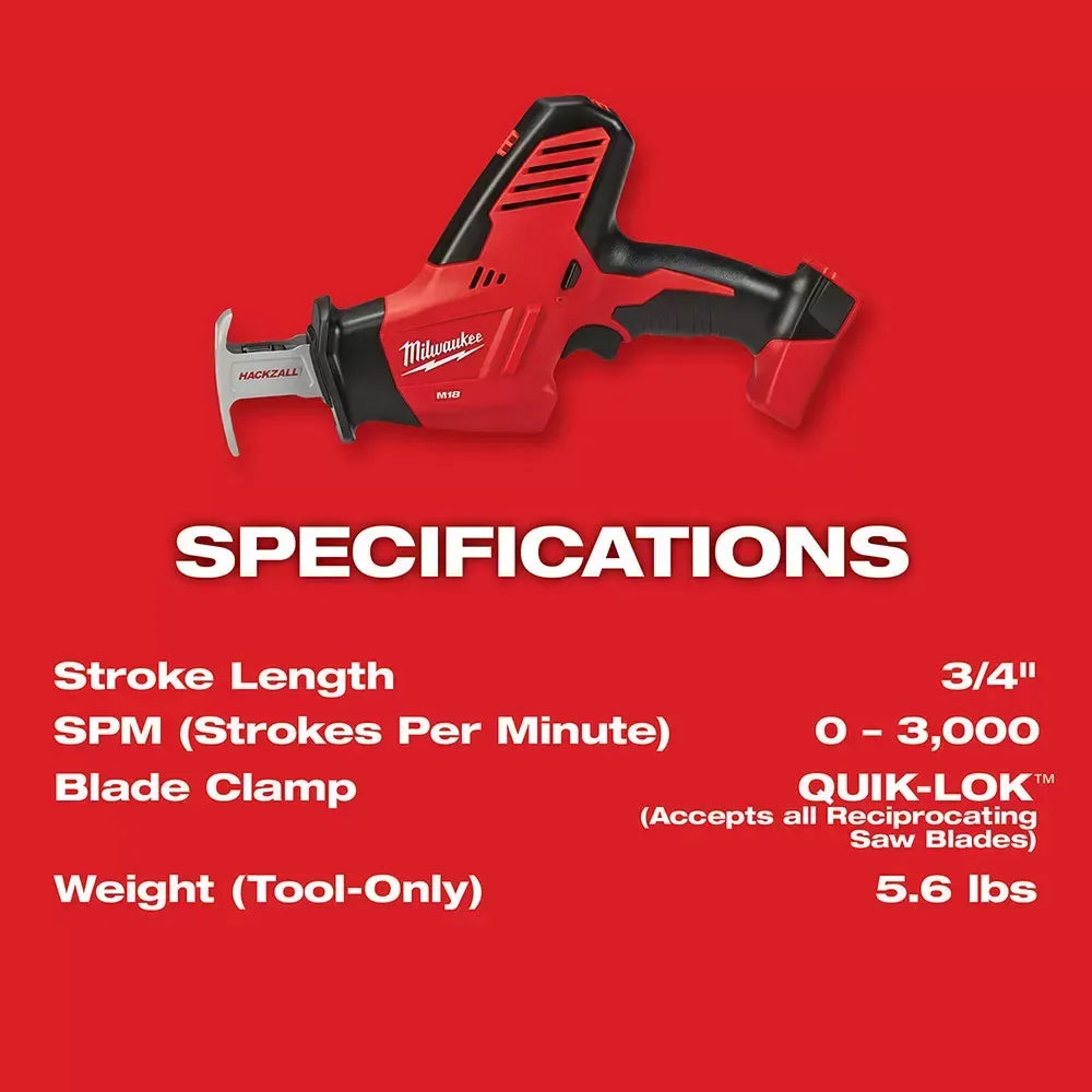 Milwaukee Pre-Sale Pre-Sale 2607-22B M18 18V Hammer Drill/Driver Kit w/ HACKZALL