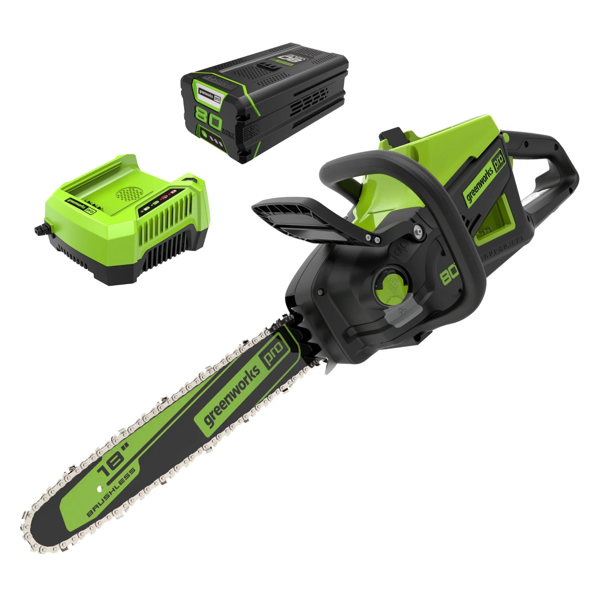 80V Cordless Electric Chainsaw 18-Inch