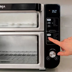 Ninja 12-in-1 Double Countertop Oven with FlexDoor, Convection, Air Fry, Smart Finish Technology