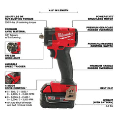 Milwaukee Pre-Sale 2854-20 M18 FUEL 18V 3/8" Impact Wrench w/Friction Ring -Bare Tool