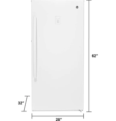 14.1 Cu. Ft. Frost Free Upright Freezer - Energy Star Freezer with LED Light and Electronic Temperature Control