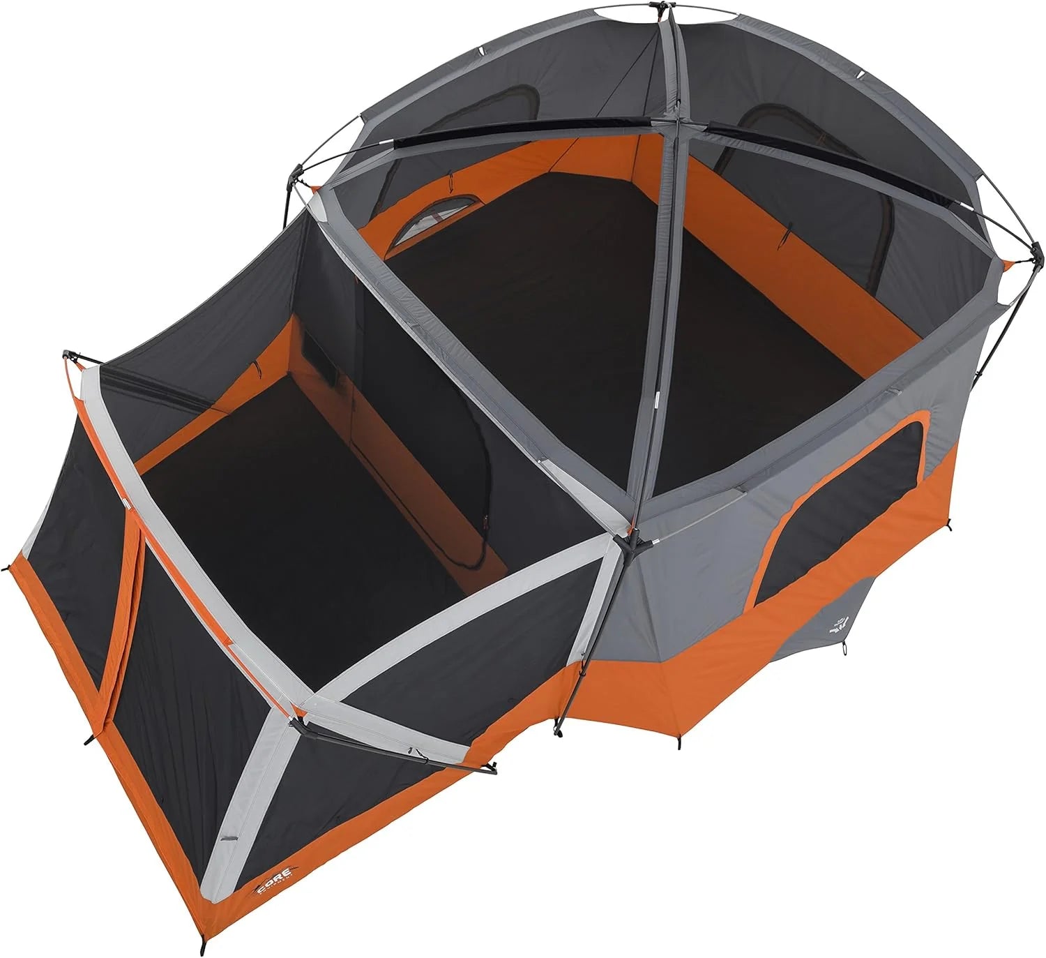 Straight Wall Cabin Tents | 10 Person / 11 Person / 12 Person Large Multi Room Family Tents for Car Camping & Outdoor Adventures