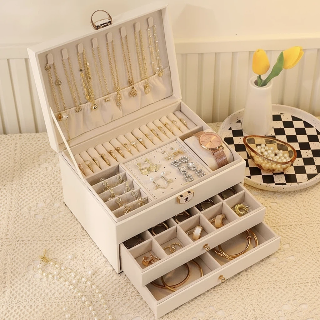 Diamond-Shaped Anti-Oxidation Premium Jewelry Box