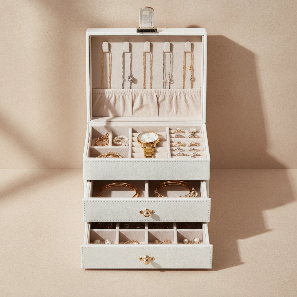 Diamond-Shaped Anti-Oxidation Premium Jewelry Box