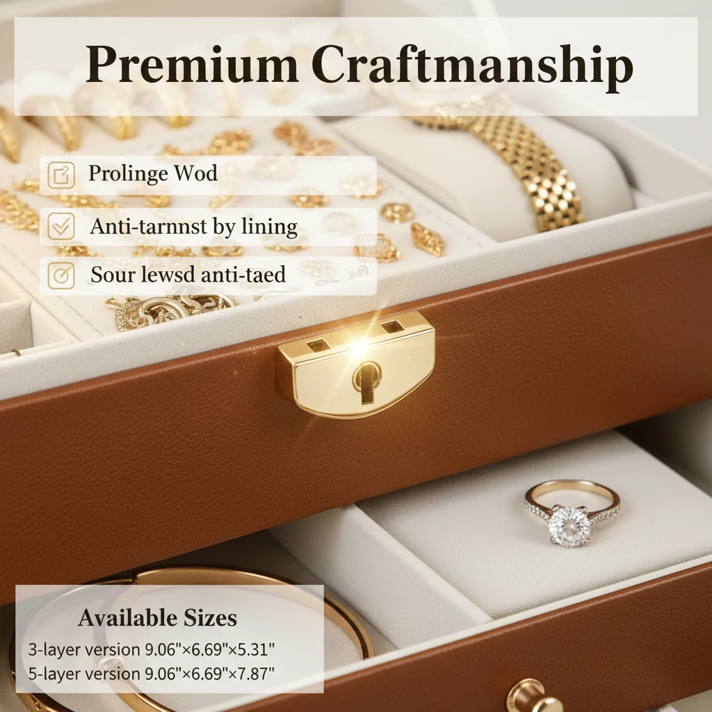 Diamond-Shaped Anti-Oxidation Premium Jewelry Box