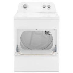 Top Load Electric Dryer with AutoDry System - Large Capacity Clothes Dryer with Wrinkle Shield & Hamper Door