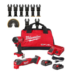 Milwaukee Pre-Sale Pre-Sale 2953-22MTB M18 FUEL 18V 1/4" Driver / Multi-Tool Kit w/ 9 PC Blade Kit